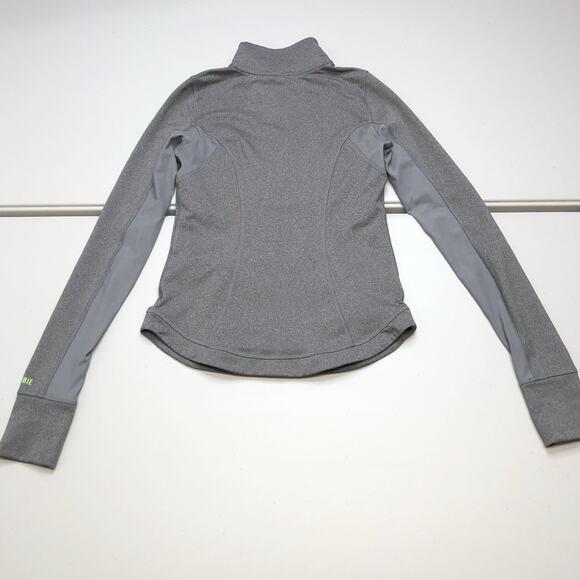 Abercrombie Women's Gray Athletic Pullover 1/4 Zip Sweatshirt Size XS Sporty - Picture 9 of 13